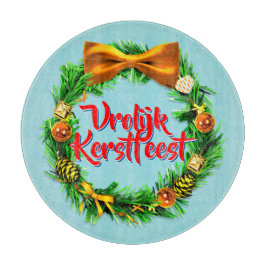 VroKerstlijk Nederlands Merry Kerstry Snijplank