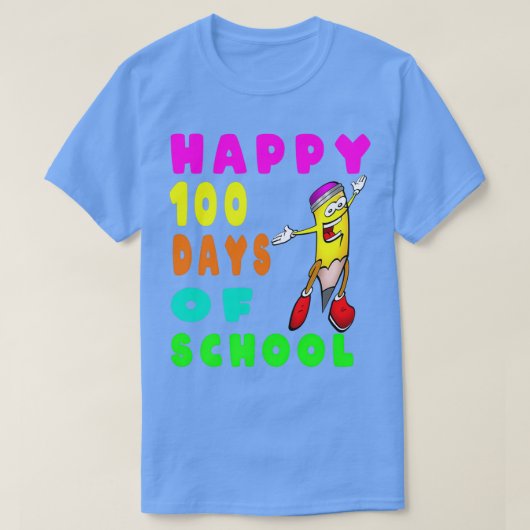 Vrolijk 100 dagen op school 68 t-shirt (Design voorkant)