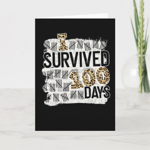 Vrolijk 100 dagen op school grappige aansteker 100 kaart