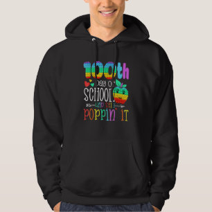 Vrolijk 100 dagen school en nog steeds poppenkast  hoodie