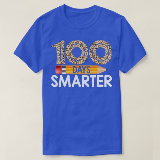 Vrolijk 100 dagen slimmer t-shirt (Design voorkant)