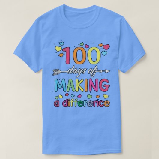 Vrolijk 100 schooldagen6 t-shirt (Design voorkant)