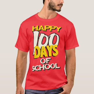 Vrolijk 100 schooldagen t-shirt