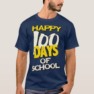 Vrolijk 100 schooldagen t-shirt