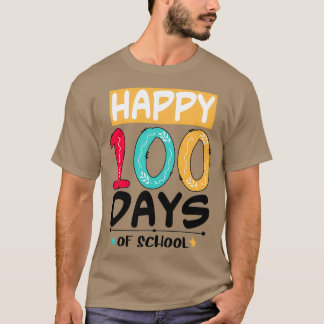 Vrolijk 100 vrije dagen van school om sticker te m t-shirt