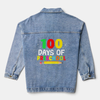 Vrolijk 100e dag op school 100 dagen op voorschool denim jacket