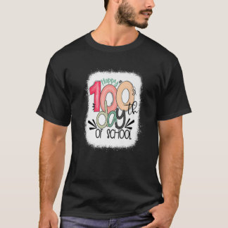 Vrolijk 100e dag schoolleraar 100 dagen t-shirt