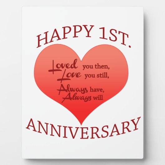 Vrolijk 1. Verjaardag Fotoplaat (Voorkant)