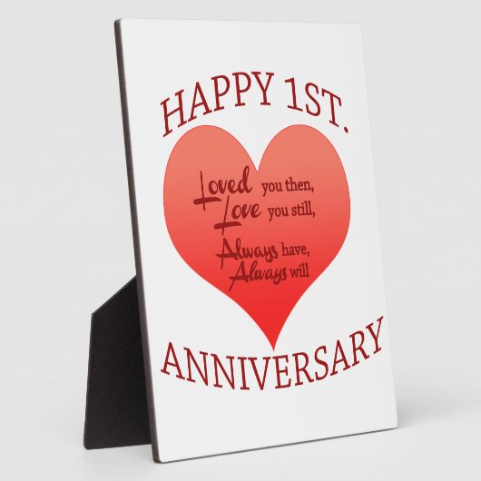 Vrolijk 1. Verjaardag Fotoplaat (Zijkant)