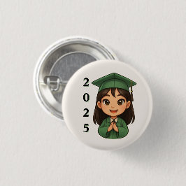 Vrolijk 2025 Afstuderen Ronde Button 3,2 Cm