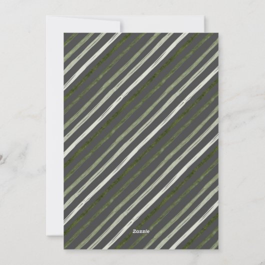 Vrolijk 2 Fotocollage Modern Grijs Kerstmis Feestdagenkaart (Achterkant)