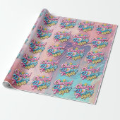 Vrolijk 3D Cadeaupapier (Uitgerold)