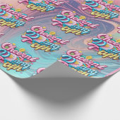 Vrolijk 3D Cadeaupapier (Hoek)