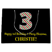 Vrolijk 3e verjaardag & Vrolijk Kerstfeest, Douane Groot Cadeauzakje (Voorkant)