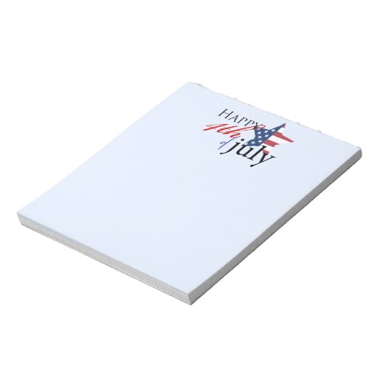 Vrolijk 4 juli 1 notitieblok (Linkerzijde)