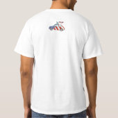 Vrolijk 4 juli Fiat 500 T-shirt (Achterkant)