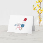 Vrolijk 4 juli kaart (Gele Bloem)