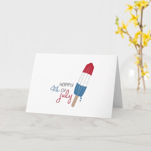 Vrolijk 4 juli kaart (Gele Bloem)