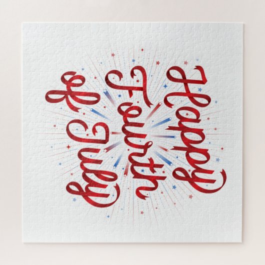 Vrolijk 4 juli Puzzle (20x20) Legpuzzel (Horizontaal)