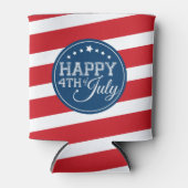 Vrolijk 4 juli sterren en Stripes Blikjeskoeler (Voorkant)