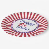Vrolijk 4 juli sterren en Stripes Papieren Bordje (Gekanteld)