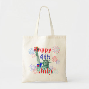 Vrolijk 4 juli tote bag