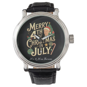 Vrolijk 4e kerstfeest in juli Funny Biden Memes Horloge