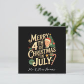 Vrolijk 4e kerstfeest in juli Funny Biden Memes Kaart (Staand voorkant)