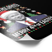 Vrolijk 4e van Pasen Grappig Biden Lelijke Kerstmi Foto Afdruk (Hoek)