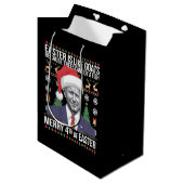 Vrolijk 4e van Pasen Grappig Biden Lelijke Kerstmi Medium Cadeauzakje (Voorkant Gekanteld)