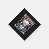 Vrolijk 4e van Pasen Grappig Biden Lelijke Kerstmi Servet (Hoek)