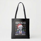 Vrolijk 4e van Pasen Grappig Biden Lelijke Kerstmi Tote Bag (Voorkant)