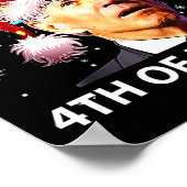 Vrolijk 4e van Pasen plezier Joe Biden Kerst Lelij Poster (Hoek)