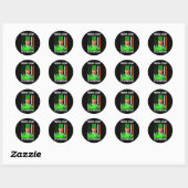 Vrolijk 4e van St Patricks Day Trump Leprechaun Pe Ronde Sticker (Vel)