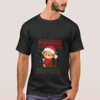 Vrolijk Aap Kerstmis Pyjama Lelijk Sweater Santa H
