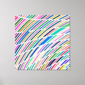 vrolijk abstract kleurenpatroon canvas afdruk (Voorkant)