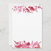 Vrolijk abstract rood bloemig kerstvakantie ontwer feestdagenkaart (Achterkant)