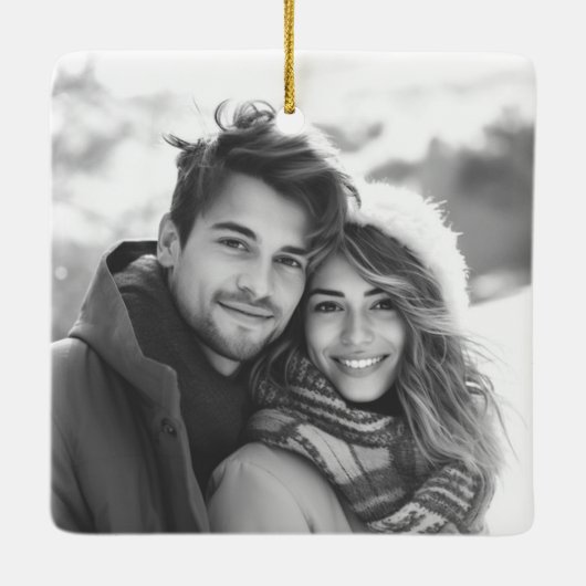 Vrolijk AF cool Santa in zonnebril retro sterren Keramisch Ornament (Achterkant)