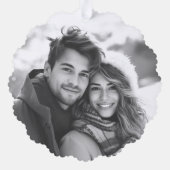 Vrolijk AF cool Santa in zonnebril retro sterren Ornament Kaart (Achterkant)