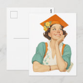 Vrolijk Afstuderen Day Portrait Briefkaart (Voorkant / Achterkant)