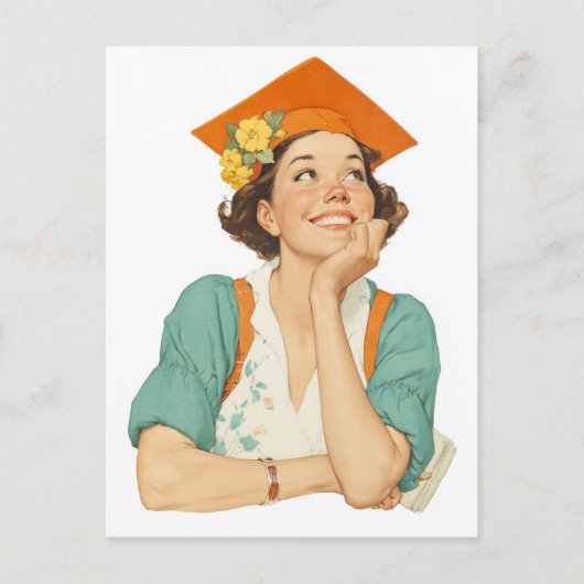 Vrolijk Afstuderen Day Portrait Briefkaart (Voorkant)