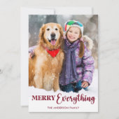 Vrolijk alles aangepaste familie kerst foto feestdagenkaart (Voorkant)