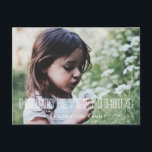 Vrolijk alles Art deco script vakantie foto Briefkaart<br><div class="desc">Merk alles op: Een moderne typografie voor dit collectie met fotokaarten. Aanpassen met je favoriete afbeelding.</div>