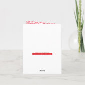 VROLIJK ALLES BANNER KERSTMIS FOTO bladeren Feestdagen Kaart (Achterkant)