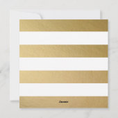 Vrolijk alles de Gouden Vierkante Kaart van de (Achterkant)