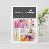 Vrolijk alles de Kaart van de Foto van de Vakantie (Staand voorkant)