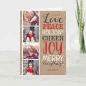 Vrolijk alles de Kaart van de Vakantie van de (Voorkant)