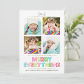 Vrolijk alles de Kaart van het Vakantie van de (Staand voorkant)