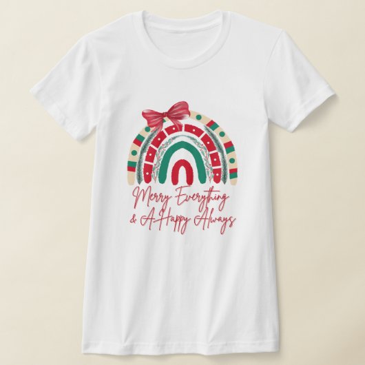 Vrolijk alles & een vrolijk altijd kerst Shirt (Laagn)
