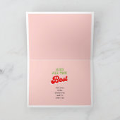 VROLIJK ALLES EN BLIJE ALTIJD VAKANTIE KAART (Binnen)